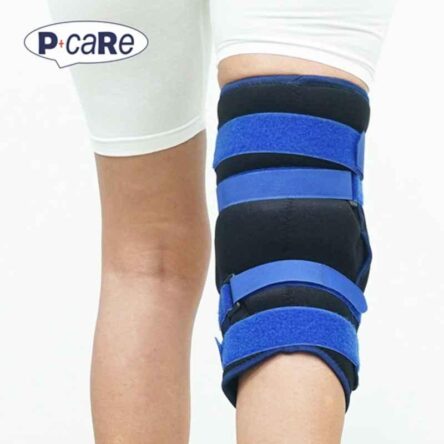 P+caRe Neoprene Black & Blue Knee Trakker Hinged