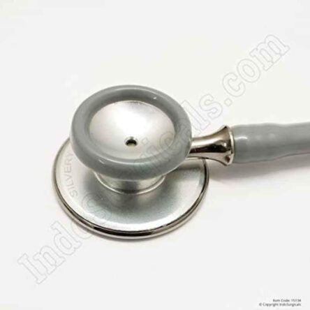 Indosurgicals Silvery Aluminium Grey Stethoscope