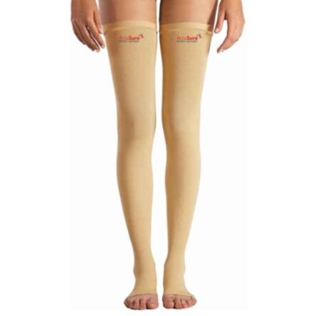 AccuSure Small Thigh Length Medical Compression Stocking for Varicose Veins