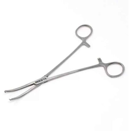 Desco 6 inch Stainless Steel Kocher Artery Curved Tissue Forceps