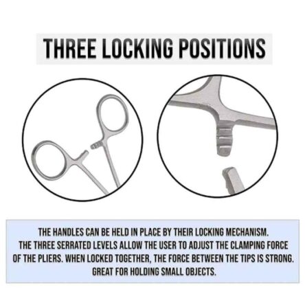Forgesy 6 inch Stainless Steel Curved Needle Holder Forcep