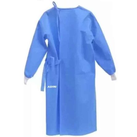 Ashin Free Size Non Woven Blue Surgical Gown (Pack of 5)