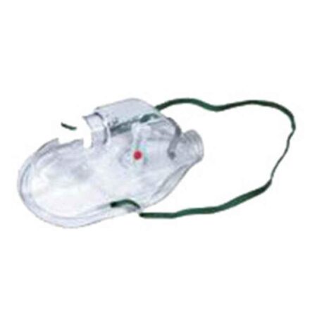 Intersurgical Respi Check Medium Adult Breathing Indicator Concentration Oxygen Mask with Nose Clip