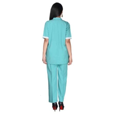 Saraf Poly Cotton Sea Green Nurse Scrub Suit