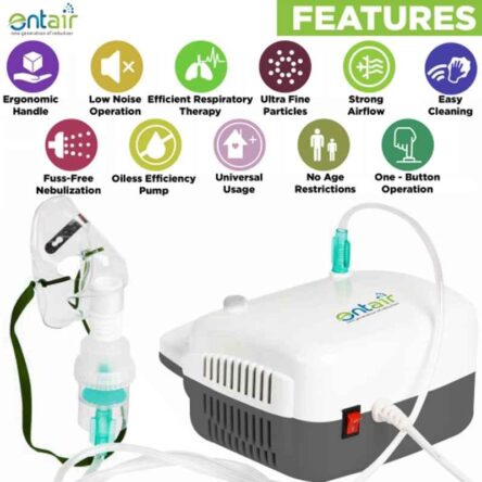 Entair EHS-CN01 6lpm White Compressor Nebulizer