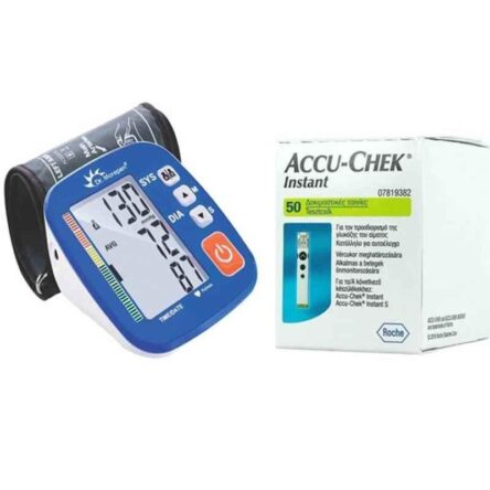 Dr. Morepen BP-02-XL Blood Pressure Monitor & Accu-Chek Instant 50 Test Strips
