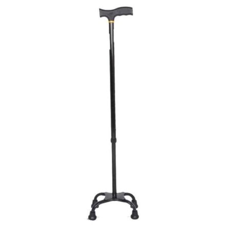 Mediva Aluminium Black Cane with Broad Base