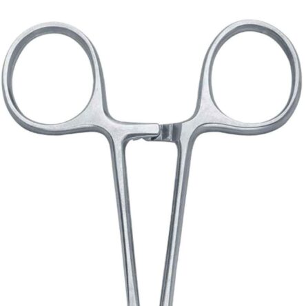 Forgesy 8 inch Stainless Steel Curved Needle Holder Forcep