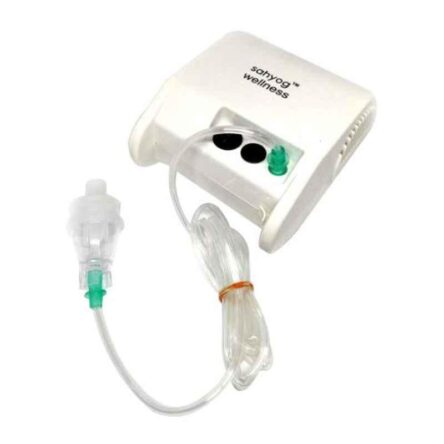 Sahyog Wellness White Piston Compressor Nebulizer with Flow Adjuster