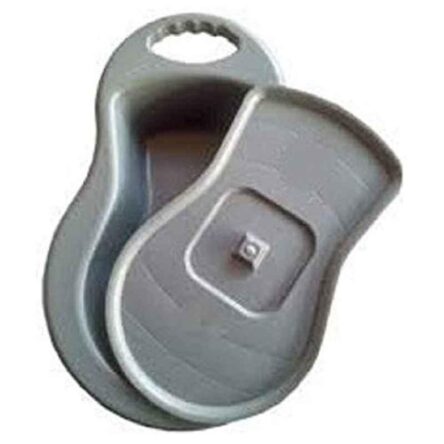 Lab Junction Plastic Grey Bed Pan for Adult with Cover