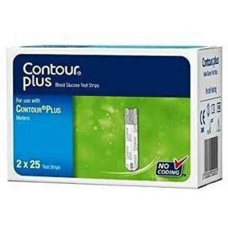 Contour Cplus 50 Pcs Glucometer Strips Box