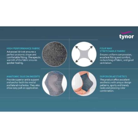 Tynor Silicon Ankle Support