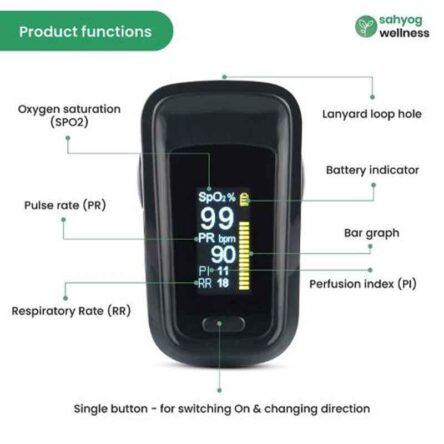 Sahyog Wellness Advanced Fingertip Pulse Oximeter with OLED Display