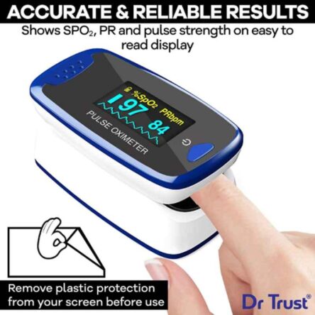 Dr Trust 209 NL-50D Blue Finger Tip Pulse Oximeter