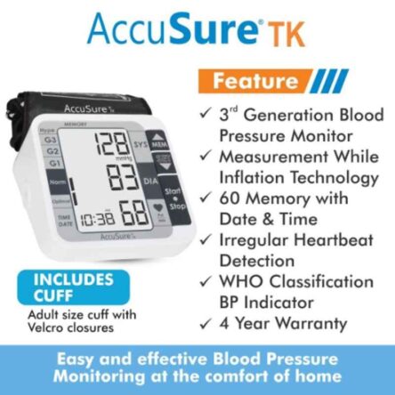 AccuSure TK Automatic Blood Pressure Monitor