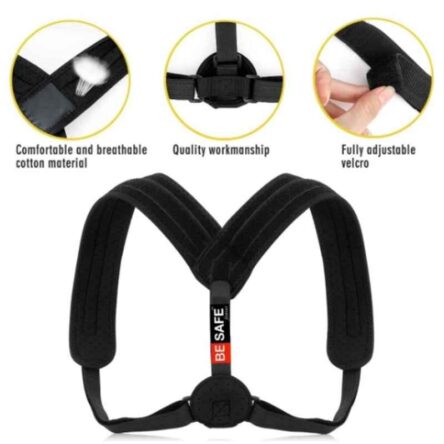 Besafe Forever Black Unisex Clavicle Brace Support for Posture Correction