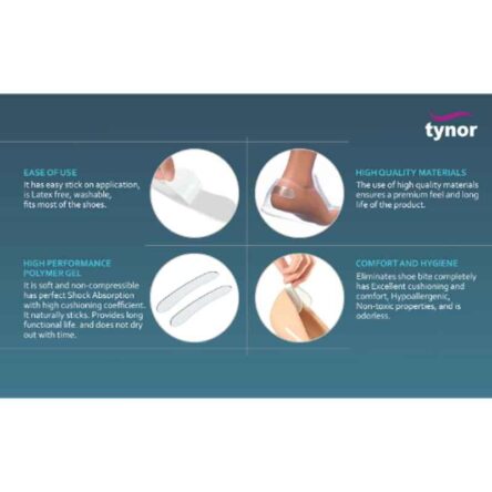 Tynor K17UFZ Silicone White Heel Protector