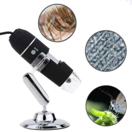 Microware 40-1000X 8 LED Digital USB Electronic Microscope with Video Camera Stand