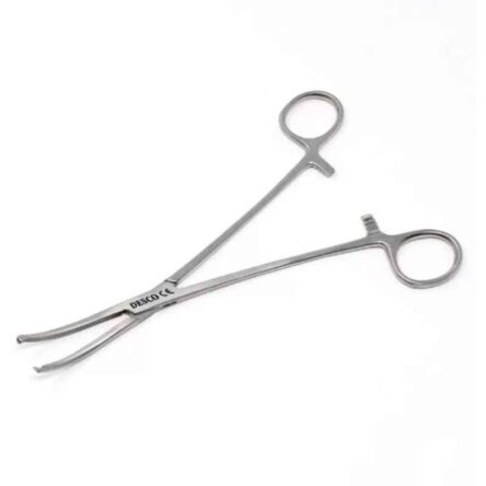 Desco 8 inch Stainless Steel Kocher Artery Curved Tissue Forceps