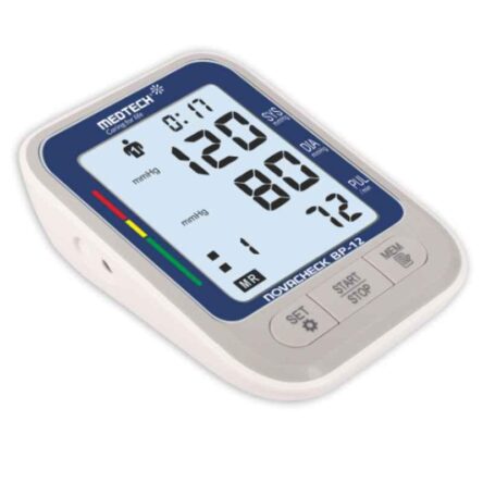 Medtech BP12 Portable Automatic Digital Blood Pressure Monitor Machine with Backlight