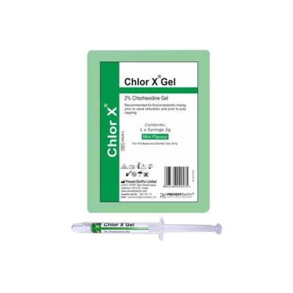 Prevest Chlor-X Gel 2g Syringe & 5 Pcs Applicator Tips Kit