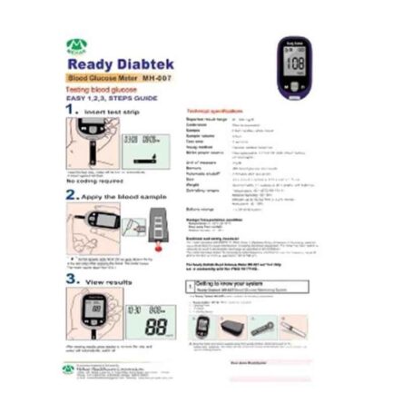 Ready Diabtek MH-007 Blood Glucose Monitor