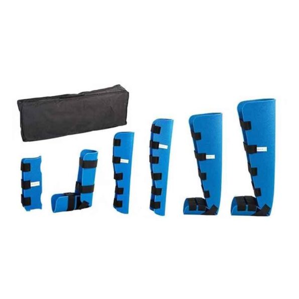 Desco 6 Pcs Foam Blue Splint Set with Carry Bag