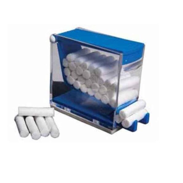 Oro CD 74x60x36mm White Cotton Roll Dispenser
