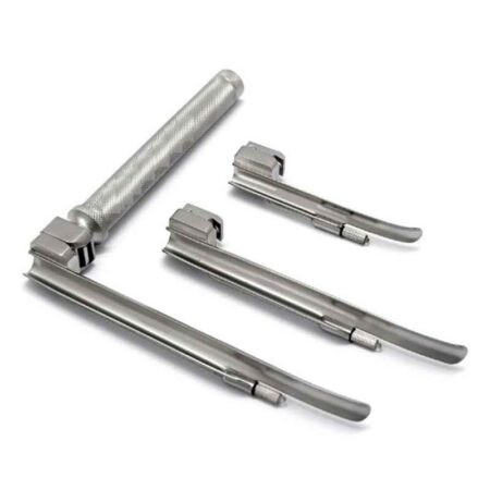 Forgesy GSS110 3 Pcs Stainless Steel Laryngoscope Paediatric Set