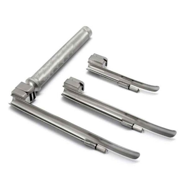 Forgesy GSS110 3 Pcs Stainless Steel Laryngoscope Paediatric Set