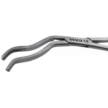 Desco 8 inch Stainless Steel Cheatle Sterilizing Tissue Forceps