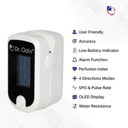 Dr Odin FS20E Fingertip Pulse Oximeter + PI with OLED Display & Alarm Alert Function