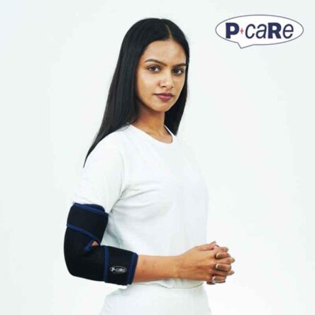 P+caRe Neoprene Black & Blue Elbow Support Brace