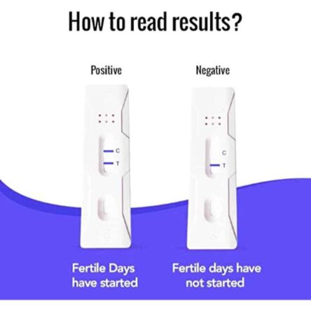 Recombigen 10 Pcs Clear Ovum One Step Fertility Rapid Test Kit & Clear & Sure 2 Pcs Pregnancy Test Kit Combo