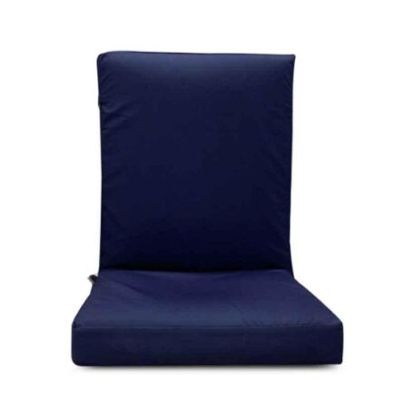 Kawachi Dark Blue Multi Angle Folding Adjustable Recliner Backrest Floor Chair for Relaxation