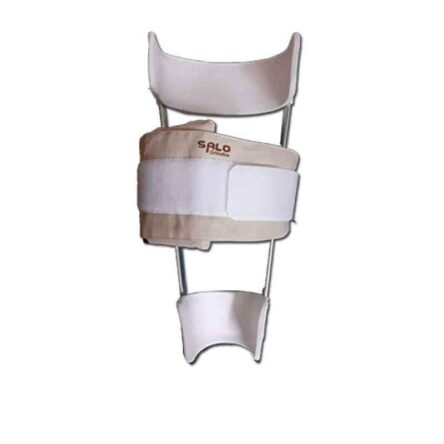 Salo Orthotics 17 inch Polyproplene Adjustable White Push Knee Brace