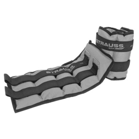 Strauss 41x19x3.5cm Neoprene Grey Adjustable Ankle Weight