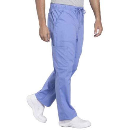 Superb Uniforms Polyester & Viscose Sky Blue Scrub Pant for Men