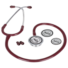 Vkare Ultima 222 Red Adult Dual Bell Stainless Steel Stethoscope