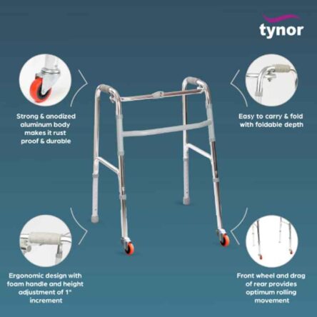 Tynor Invalid with Front Wheel Walker