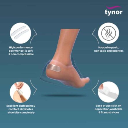 Tynor K17UFZ Silicone White Heel Protector