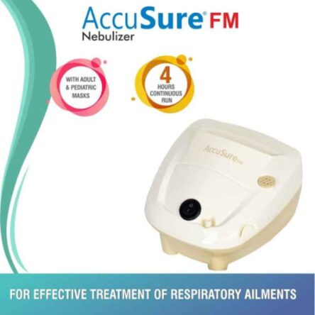 AccuSure FM Compressor Nebulizer Machine with Mouth Piece