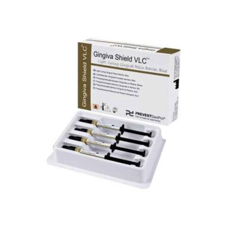 Prevest Gingiva Shield VLC 4×1.2ml Syringe & 4 Pcs Applicator Tips Kit