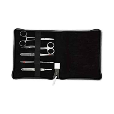 Forgesy 5 Pcs Stainless Steel Satin Finish Suture Dissection Kit with 2 Blades