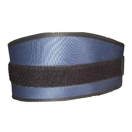 Arnav 6 inch Light Blue & Black Weight Lifting Belt with Waist