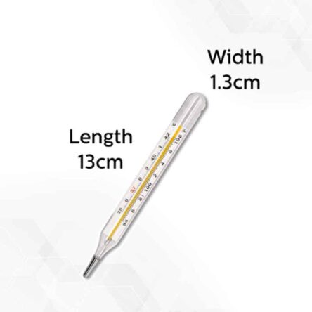 Divine Medicare 13cm Glass Oval Thermometer