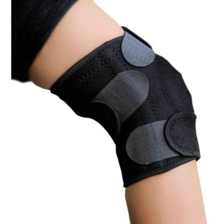 Arnav Black Open Patella Knee Support