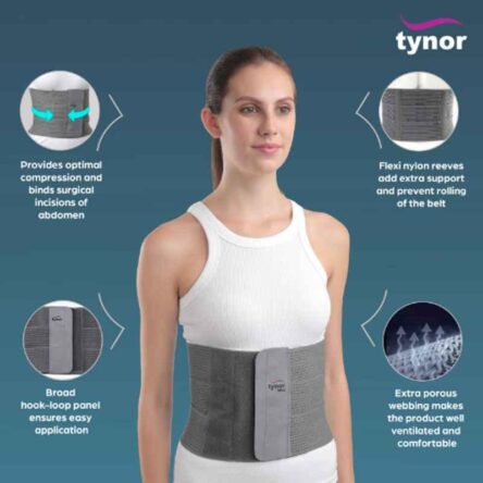 Tynor 8 Inch Tummy Trimmer/Abdominal Belt