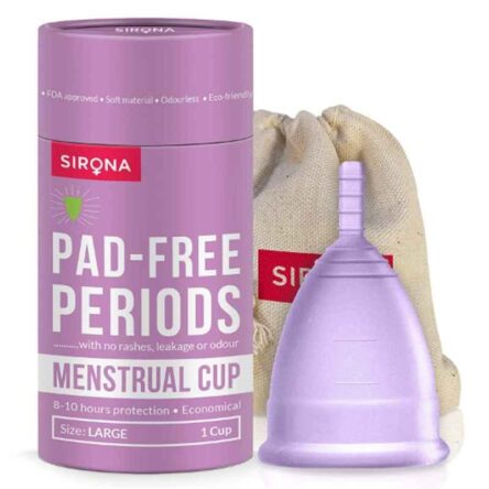 Sirona Silicone Large Pink Menstrual Cup