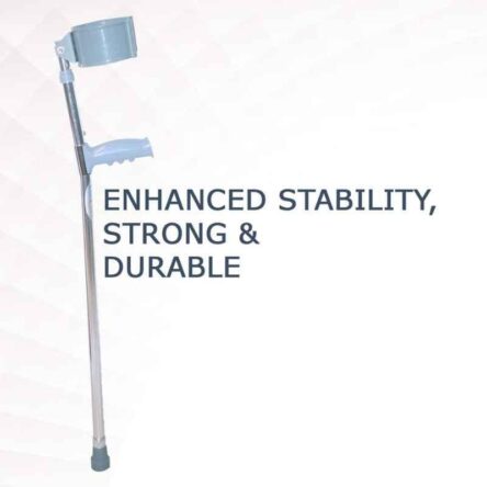 Easycare 86-117cm Light Weight Aluminum Crutches Walking Stick